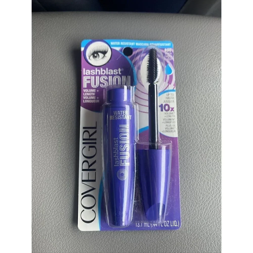 CoverGirl LashBlast Fusion Water Resistant Mascara, Black 890, 0.44 fl oz